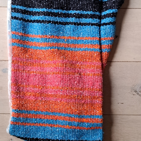 Three Bird Nest / Orange, Fushia, Blue & Black Lace Sarape Infinity - Picture 8 of 14